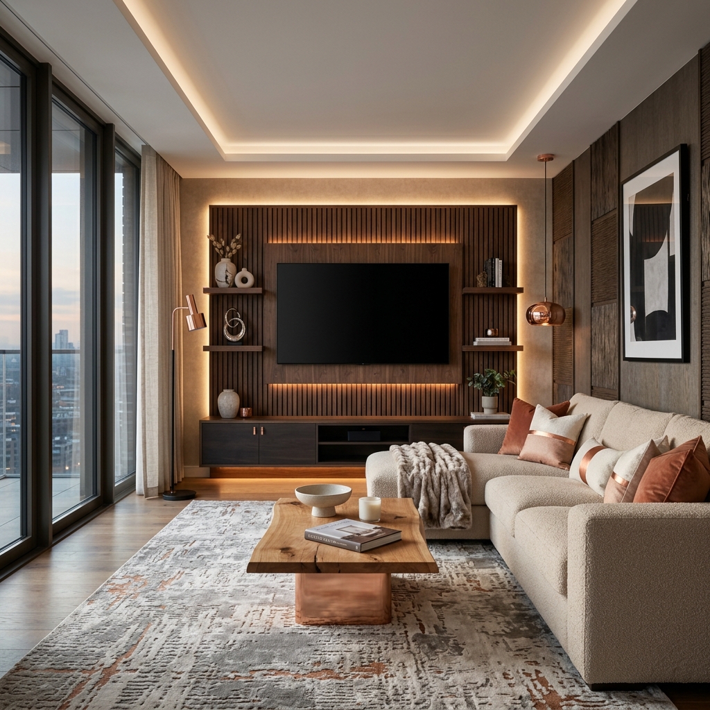 Elegant living room interior by Inter Wood Furniture